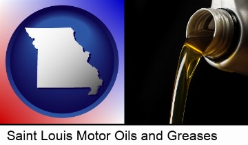 pouring motor oil, on a black background in Saint Louis, MO